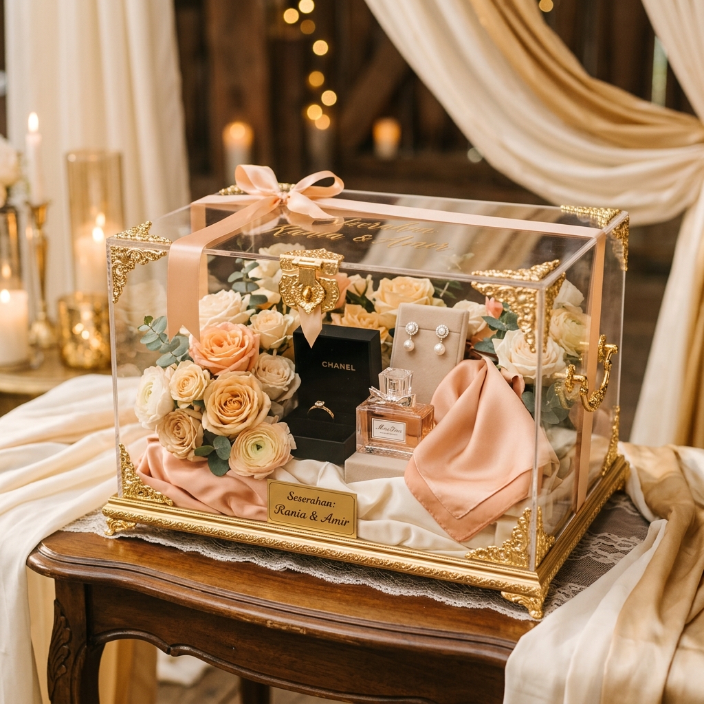 Jasa sewa kotak hantaran seserahan nikah premium Jakarta